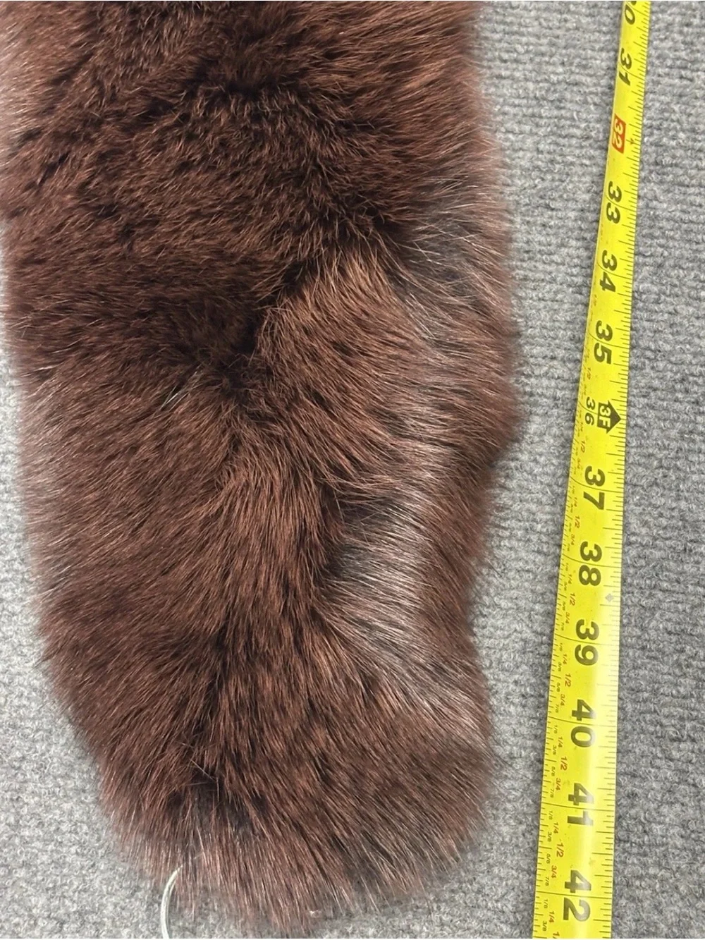 Saga Furs Brown Scarf Fur NWOT
